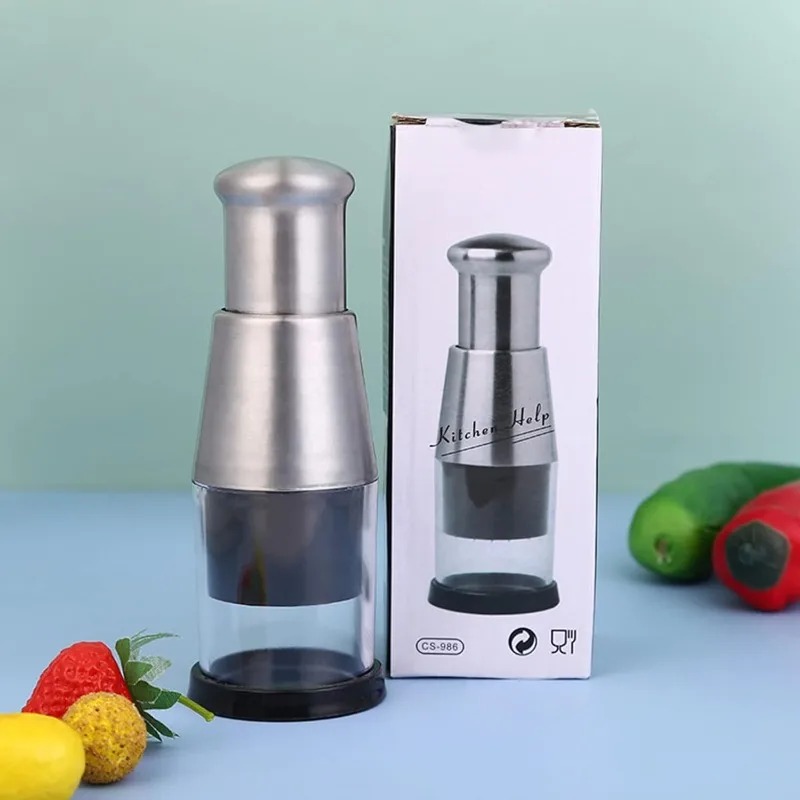 Kitchen Hand Gadgets - مفرمة ثوم يدوية من الفولاذ المقاوم