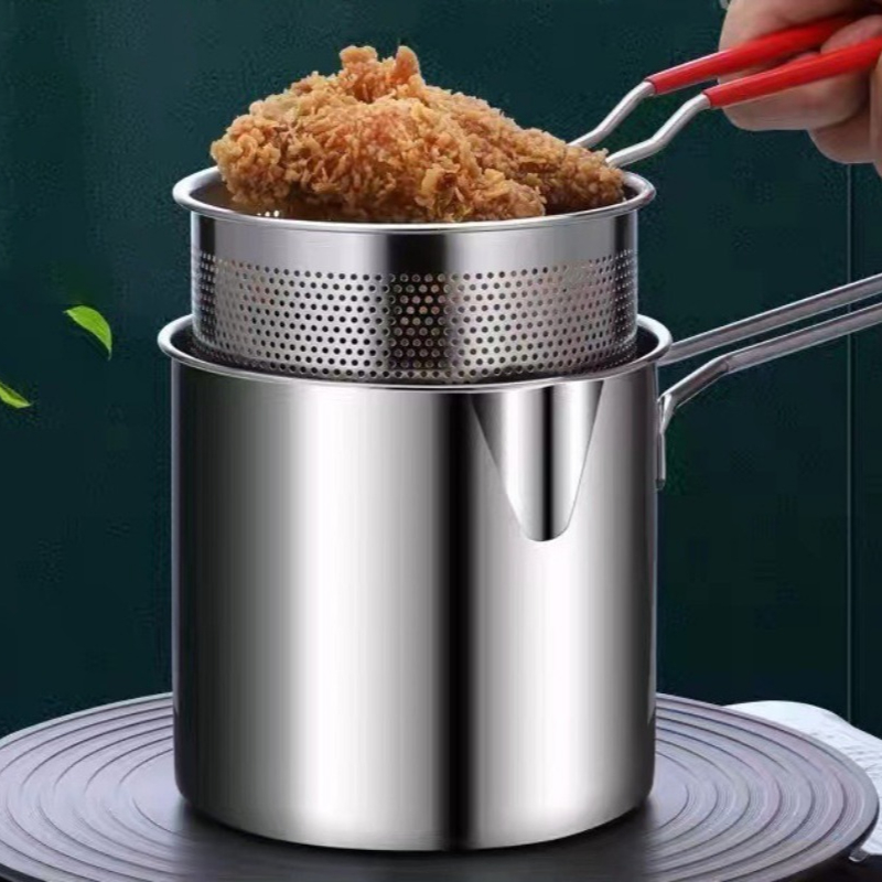 Kitchen Gadgets Electronic - مقلاة عميقة من الفولاذ المقاوم للصدأ
