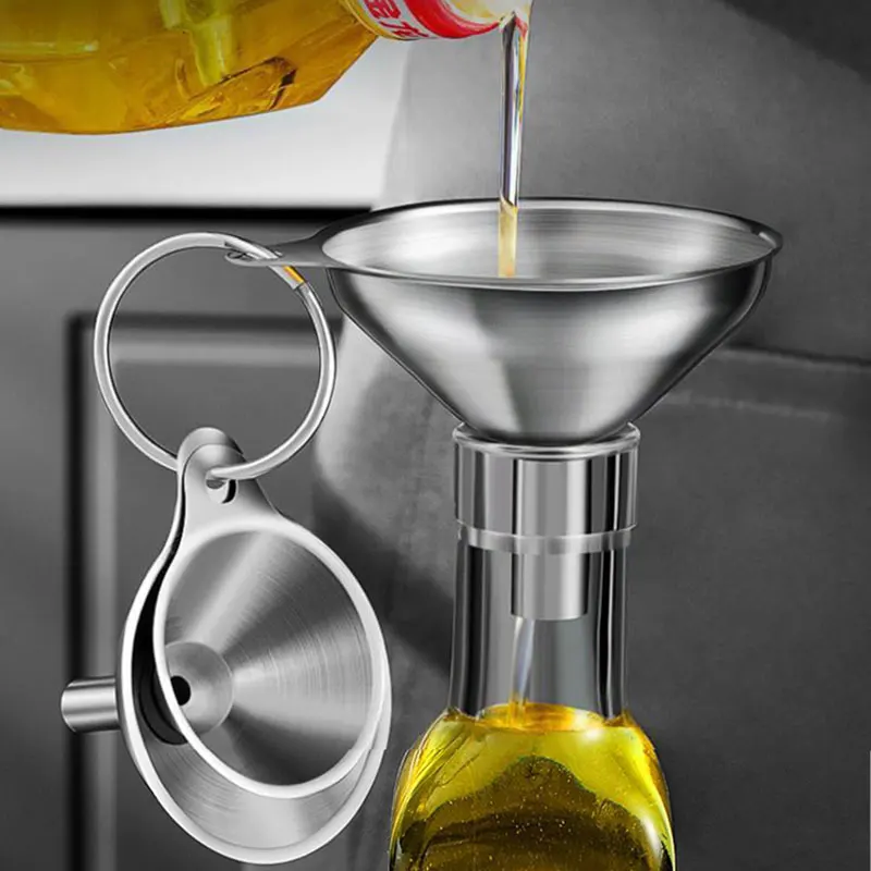 Kitchen Gadgets Latest - 3 قطعة مجموعة قمع المطبخ الفولاذ