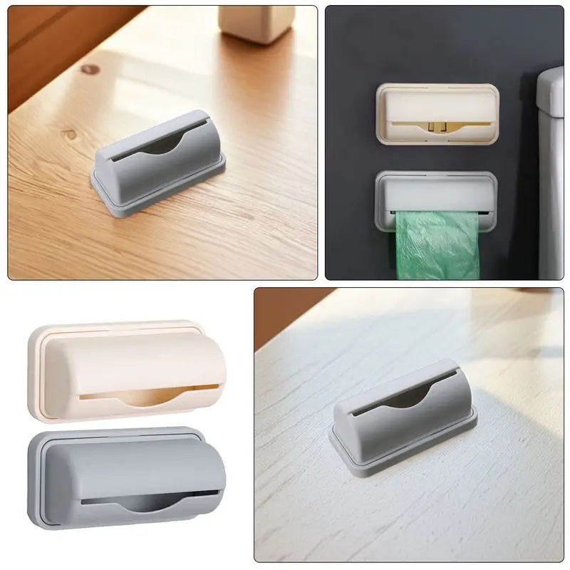 Kitchen Gadgets Storage - 1/2/3/4 قطع موزع أكياس قمامة مثبت