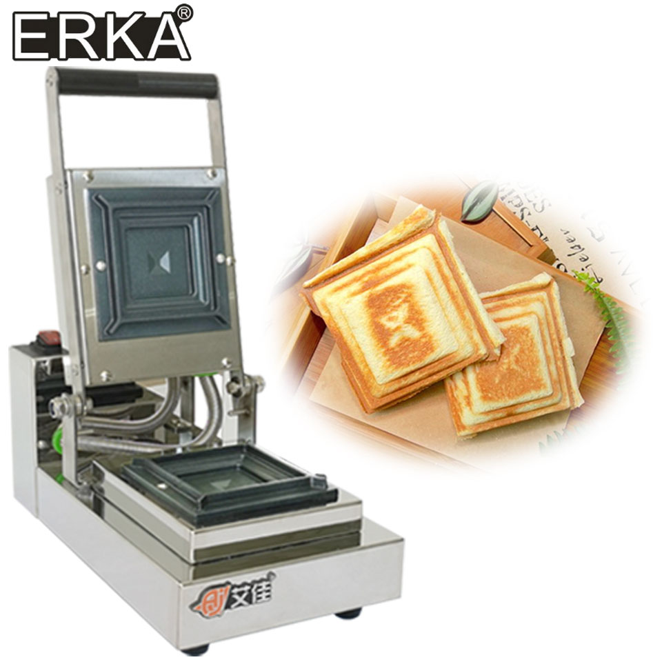 Breakfast Sandwich Maker - ERKA صانع الساندوتشات بالضغط الساخن مربع