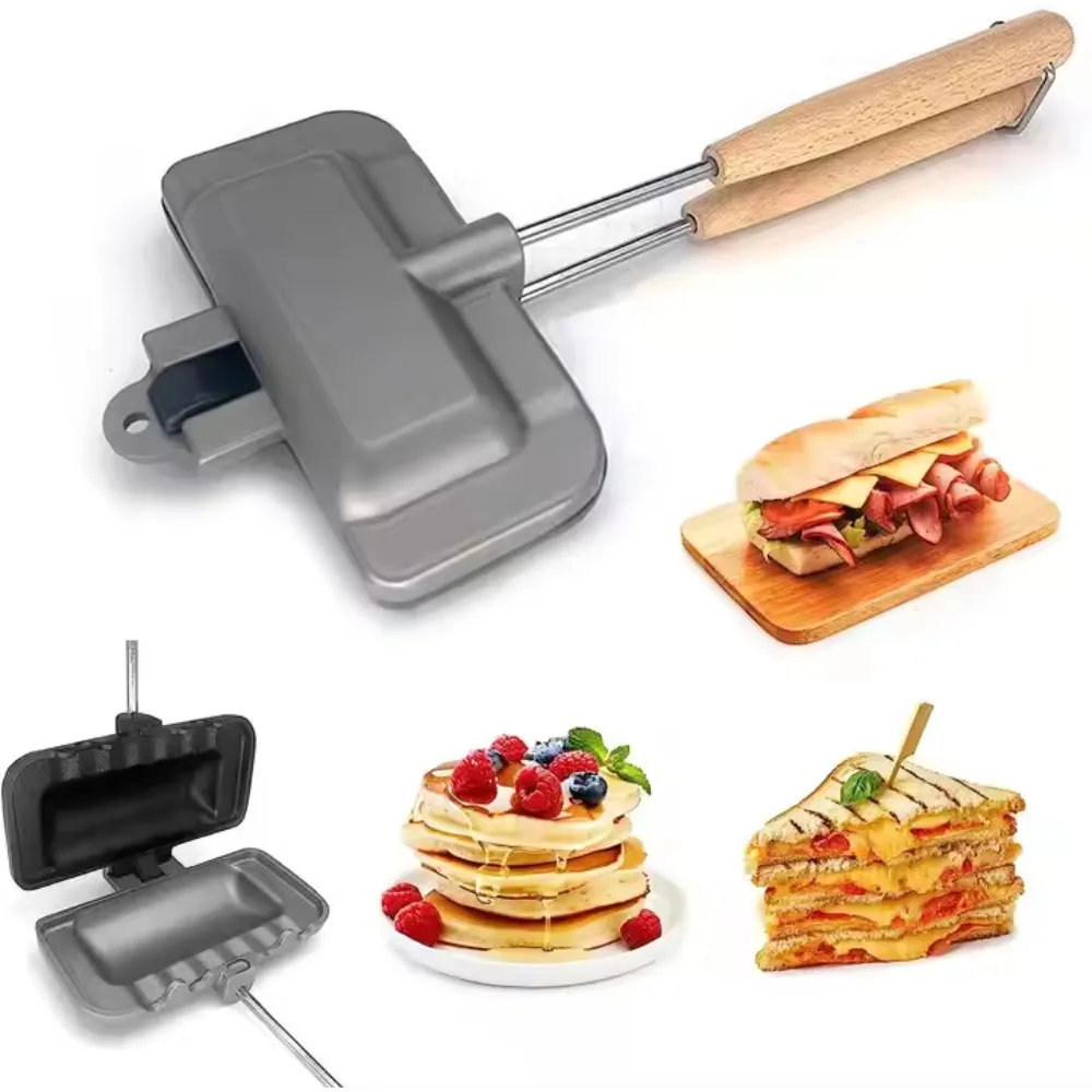 Breakfast Sandwich Maker - مقلاة ساندويتش مزدوجة الجوانب بطلاء غير