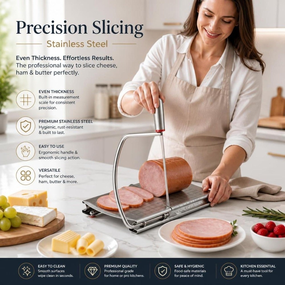 Kitchen Gadgets Wirecutter - قطاعة جبن وزبدة من الفولاذ المقاوم