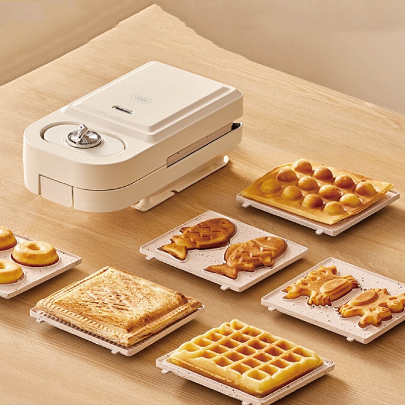 Breakfast Sandwich Maker - ماكينة صنع الساندويتش الكهربائية 650 واط،