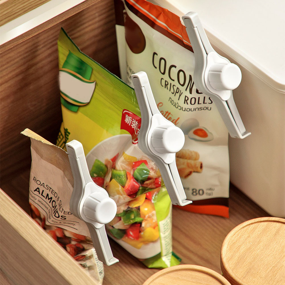 Kitchen Gadgets Latest - مشابك عزل أكياس الطعام مع فوهات