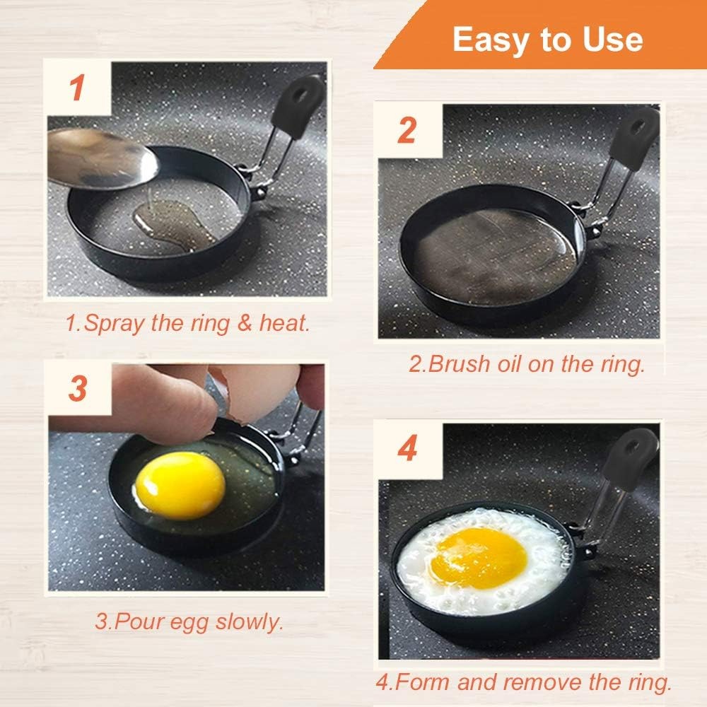 قالب بيض مقاوم للحرق وغير لاصق - مراجعة Breakfast Sandwich Maker وسعره