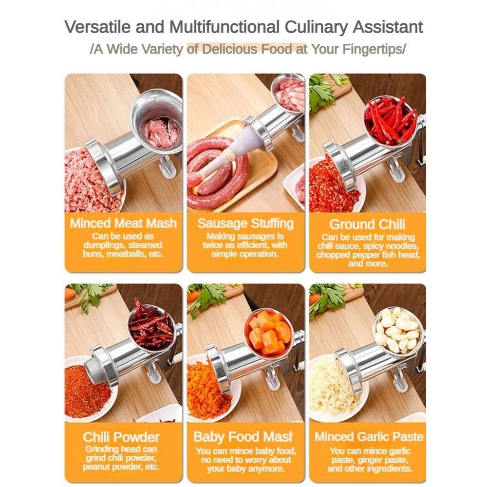 مفرمة لحم يدوية موفرة للمساحة  - مراجعة Kitchen Hand Gadgets وسعره