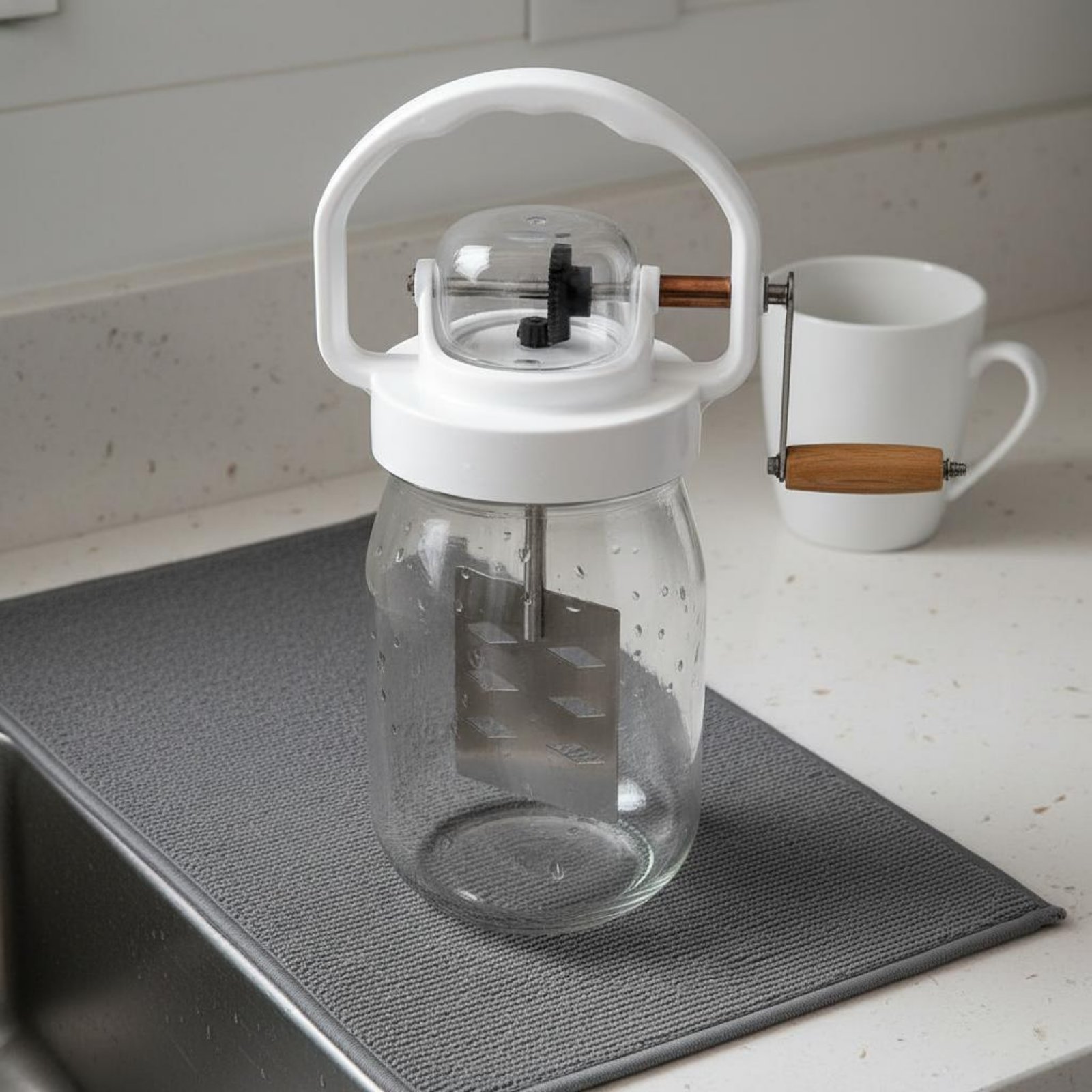 مخفقة زبدة يدوية سهلة التنظيف، - مراجعة Kitchen Hand Gadgets وسعره