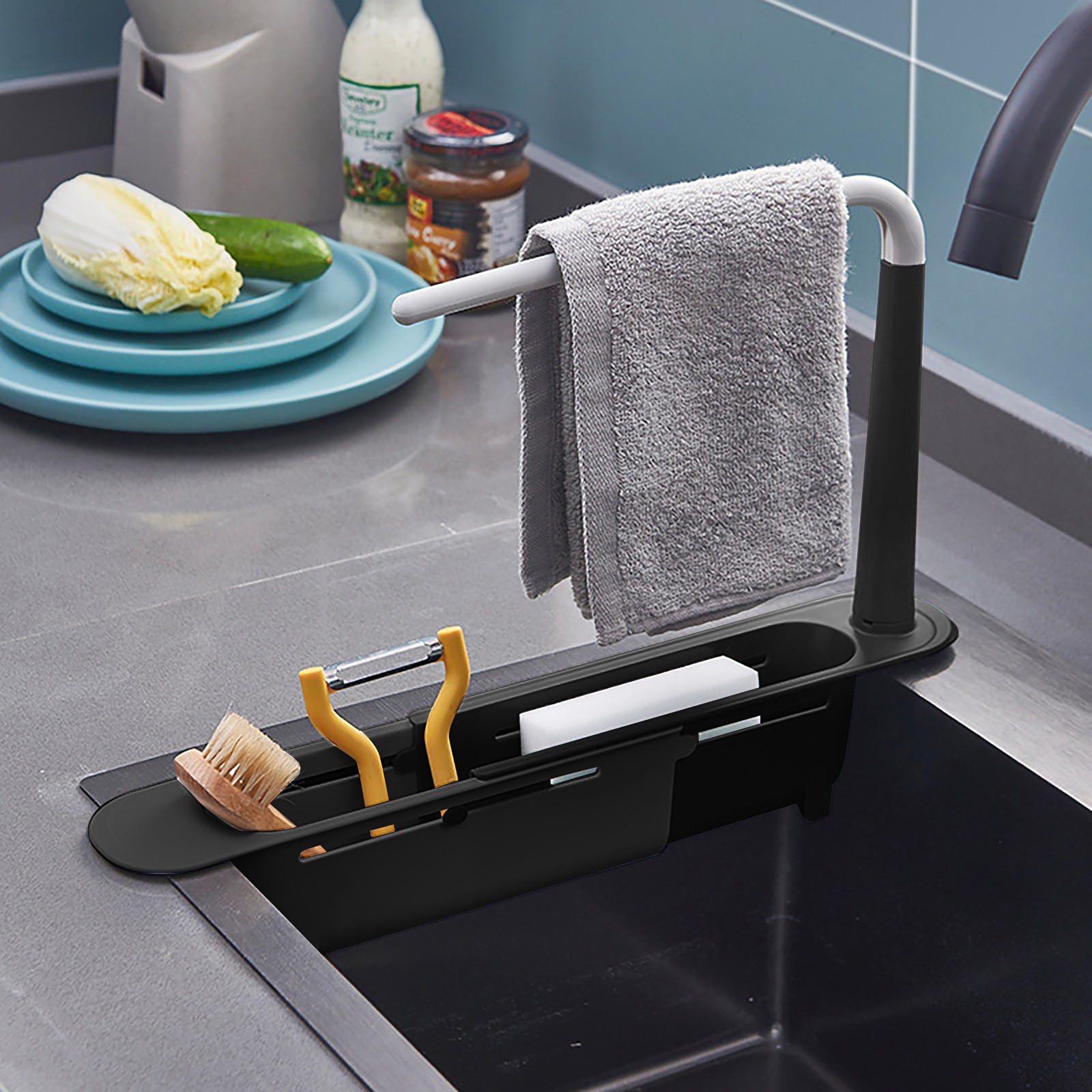 تجفيف بالوعة Elescopic ، منظم  - مراجعة Kitchen Gadgets For Seniors وسعره