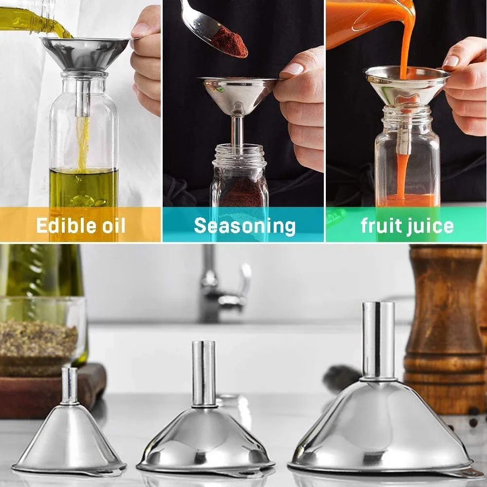 3 قطعة مجموعة قمع المطبخ الفول - مراجعة Kitchen Gadgets Latest وسعره