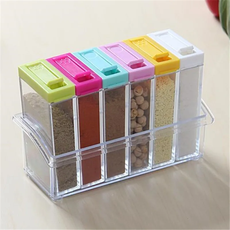 صندوق توابل شفاف بستة شبكات، م - مراجعة Kitchen Gadgets Storage وسعره