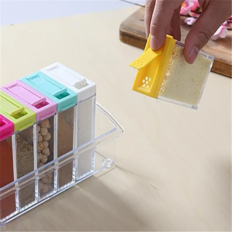 صندوق توابل شفاف بستة شبكات، م - مراجعة Kitchen Gadgets Storage وسعره