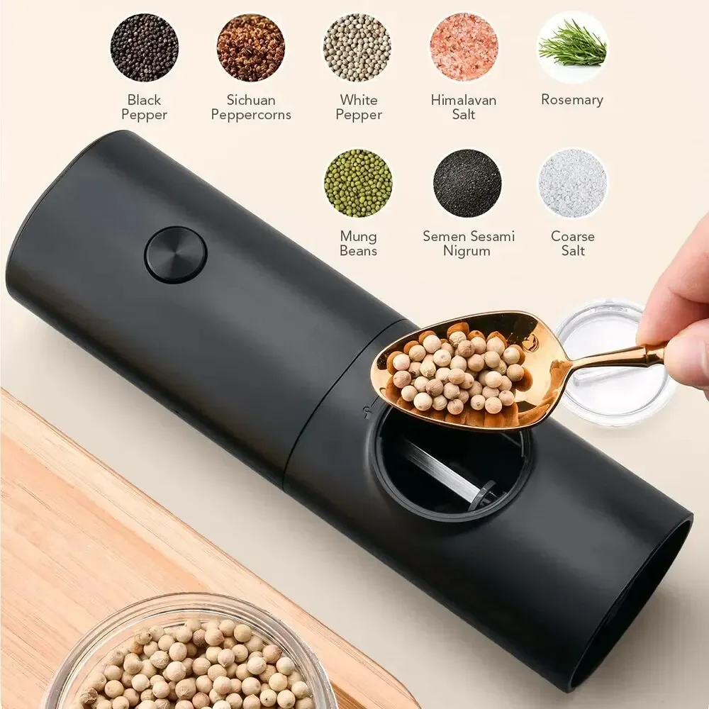 مطحنة ملح وفلفل كهربائية مع خش - مراجعة Kitchen Gadgets Smart وسعره