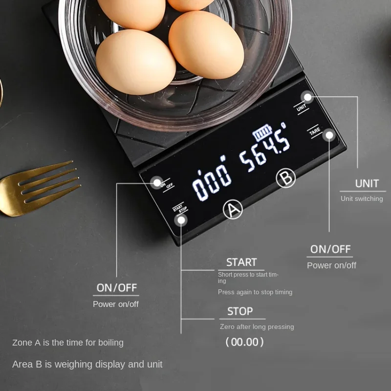 ميزان قهوة المطبخ بشحن USB مع  - مراجعة Kitchen Gadgets Electronic وسعره