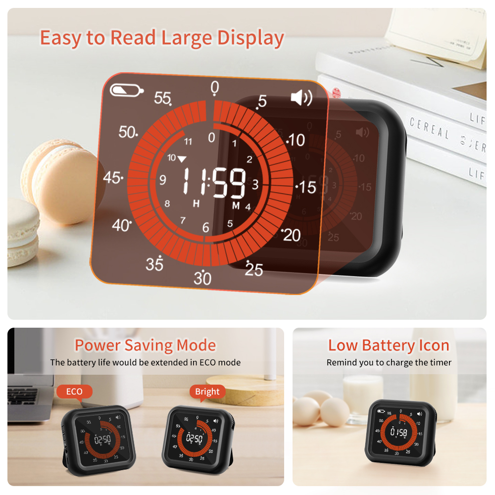 مؤقت بصري للمطبخ قابل لإعادة ا - مراجعة Kitchen Gadgets Smart وسعره