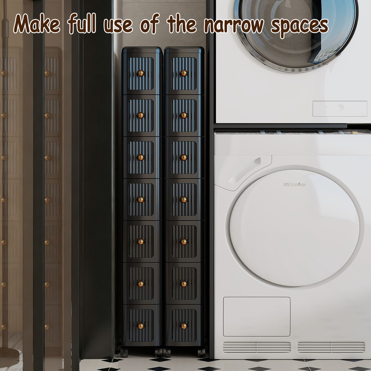 خزانة تخزين ضيقة بعرض 15 سم -  - مراجعة Kitchen Gadgets Storage وسعره