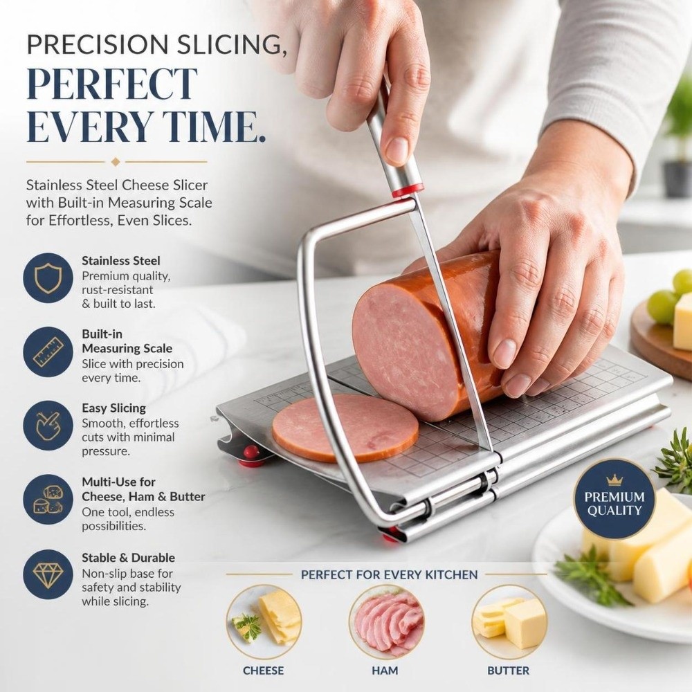 قطاعة جبن وزبدة من الفولاذ الم - مراجعة Kitchen Gadgets Wirecutter وسعره