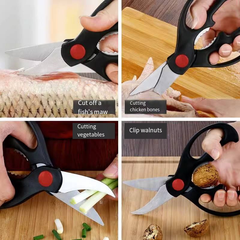 مقص مطبخ من الفولاذ المقاوم لل - مراجعة Kitchen Gadgets Latest وسعره