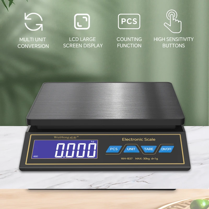 LCD ميزان المطبخ الرقمي 30 كجم - مراجعة Kitchen Gadgets Electronic وسعره
